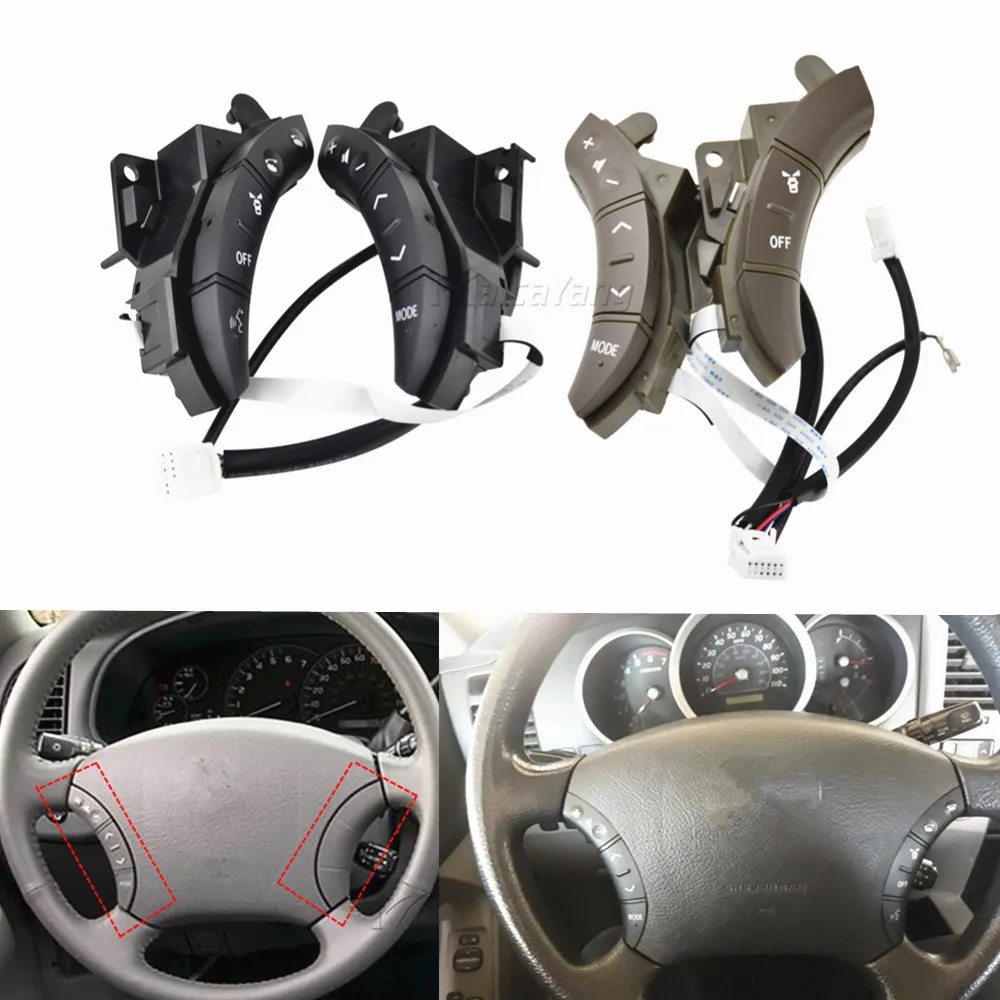 

For Toyota Highlander Land Cruiser Camry Sequoia Tundra Lexus GX470 Car Accessories Multifunction Steering Wheel Control Buttons