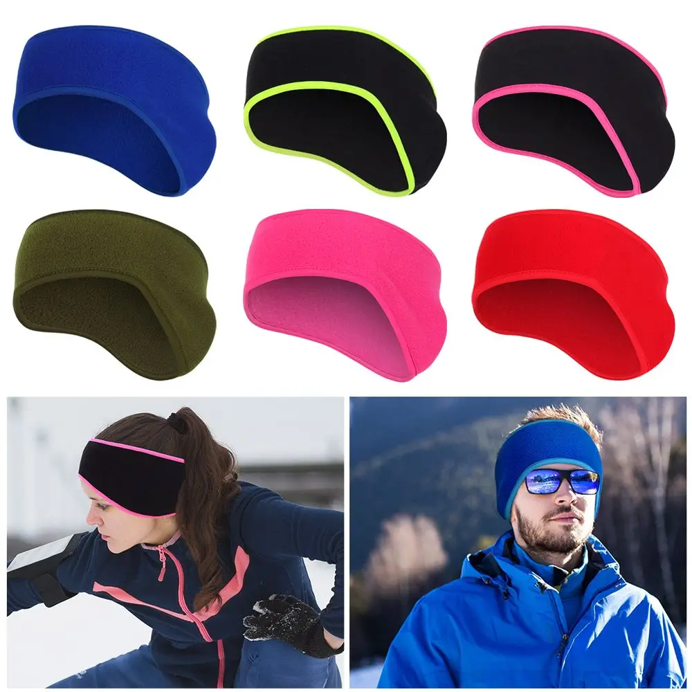 

1Pcs Girls Fleece Ear Cover Ear Muff Headband Winter Sweatband Ear Warmer for Men Women Running Skiing Outdoor Sports Hair Sweat