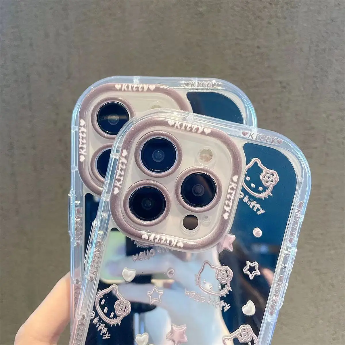 

Luxury Glitter Sanrio Hello Kitty Metal Phone Case for Huawei Mate 30 40 50 60 P30 P40 P50 Pro Anti-fall Back Nova 5 6 10 Cover