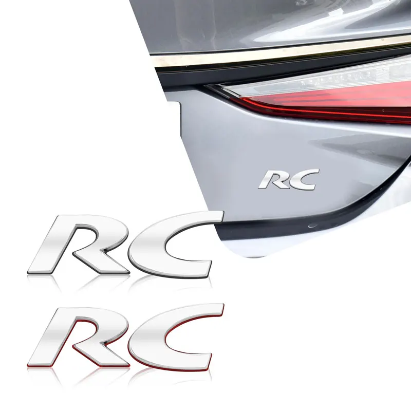 Автомобильный 3D металлический декор RC эмблема значок наклейка задний багажник