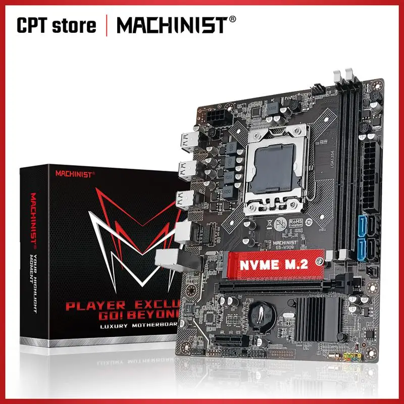 

MACHINIST X79 материнская плата LGA 1356 поддержка Xeon E5 процессор DDR3 ECC оперативная память PCI-E NVME M.2 USB2.0 SATA3