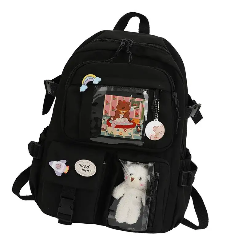 

Cute Backpacks Multi Pocket Kawaii Backpacks For Teen Girls Large Capacity Cute Bear Accessories Backpack For School 40 X 30 X