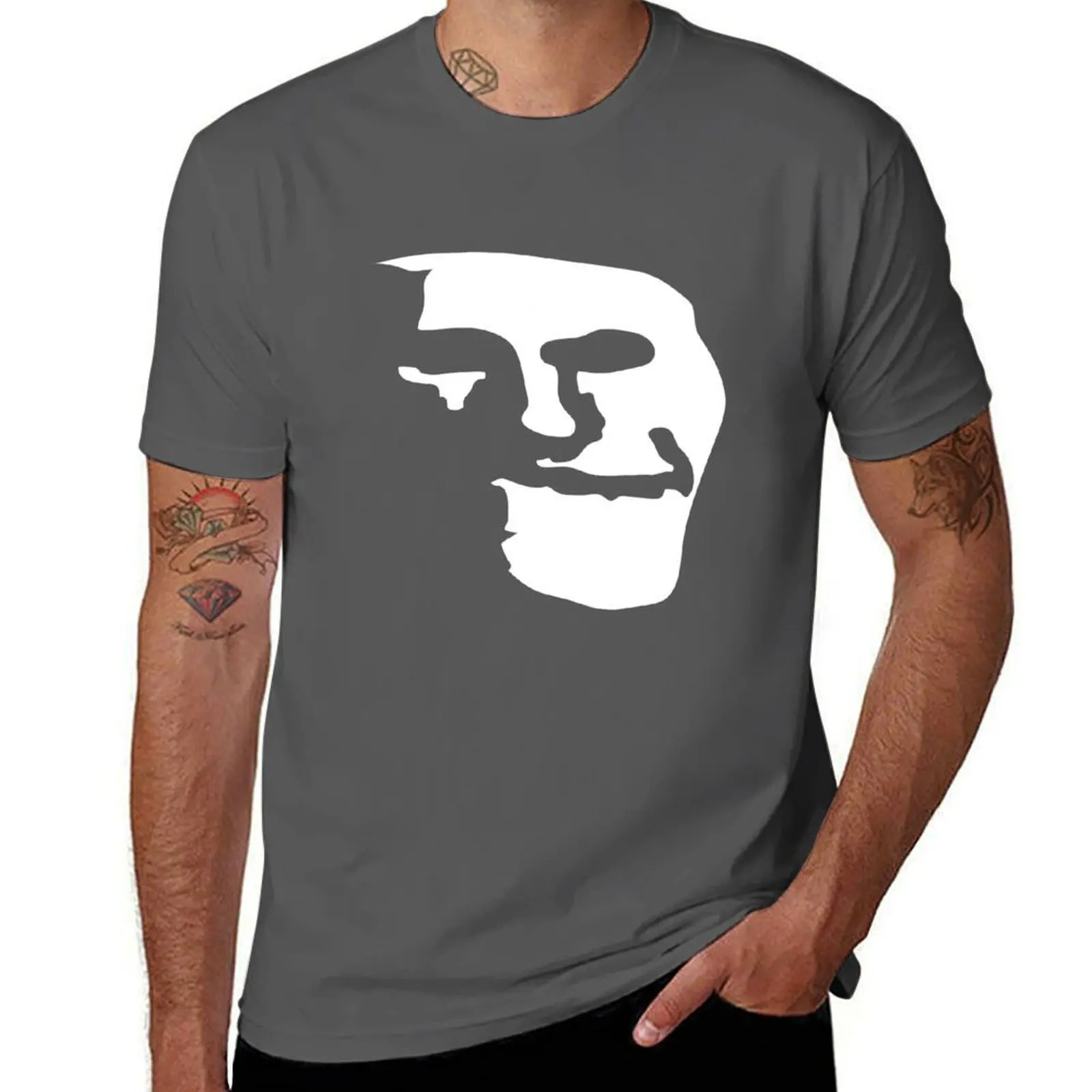 Фото Футболка Trollface больших размеров для повседневной носки на улице №1