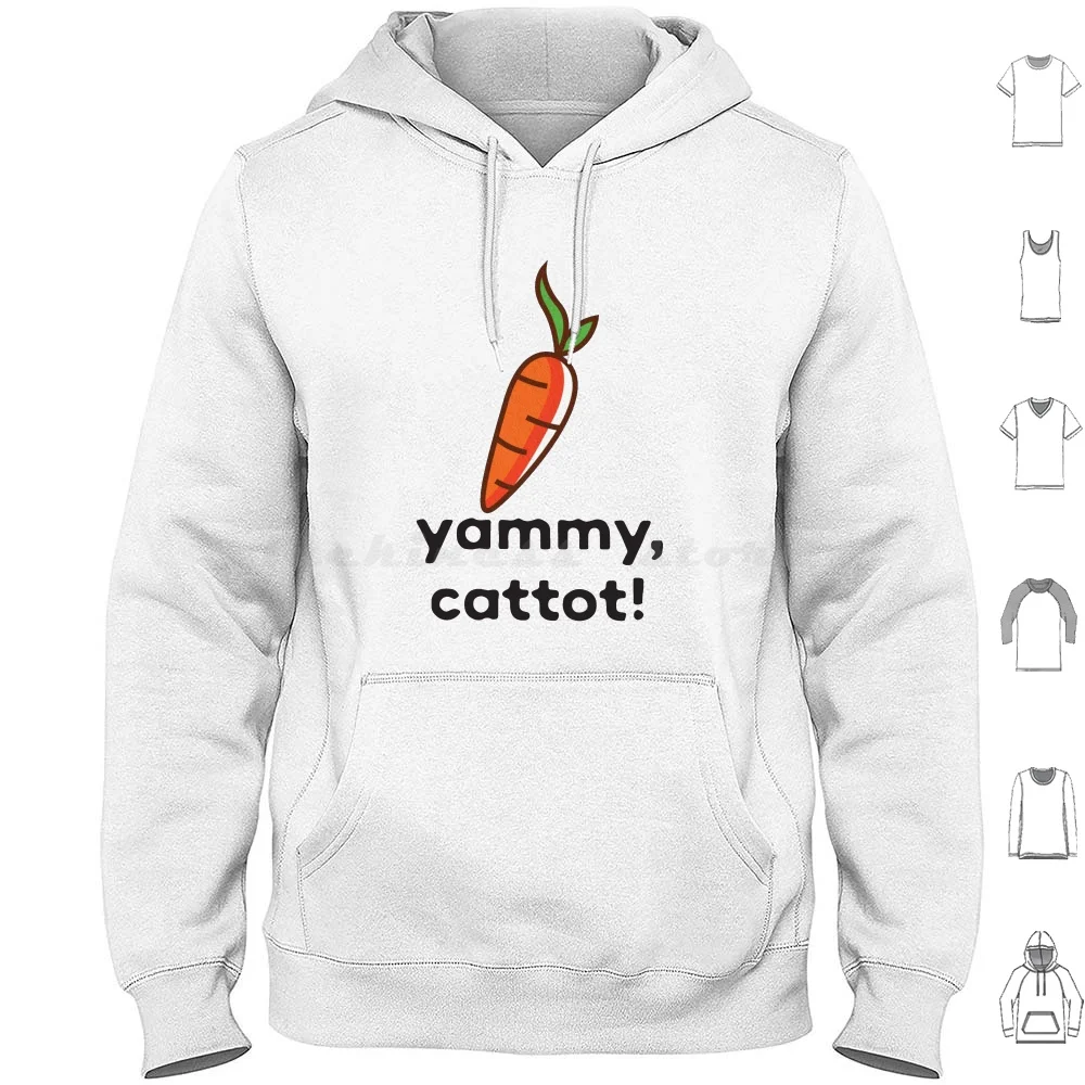 

Yammy Cattot Apparel Funny Tees Hoodie cotton Long Sleeve Yammy Cattot Cattot Funny Carrot Yammy Carrot Yammy Rabbit Food
