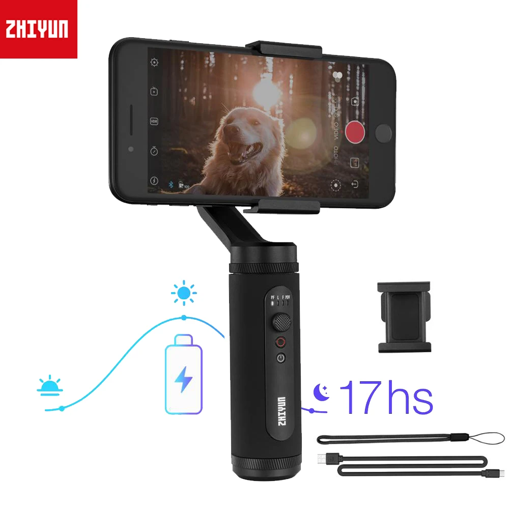 

ZHIYUN SMOOTH Q2 Phone Gimbal 3-Axis Pocket-Size Handheld Stabilizer for iPhone Samsung HUAWEI Xiaomi Vlog Smartphone