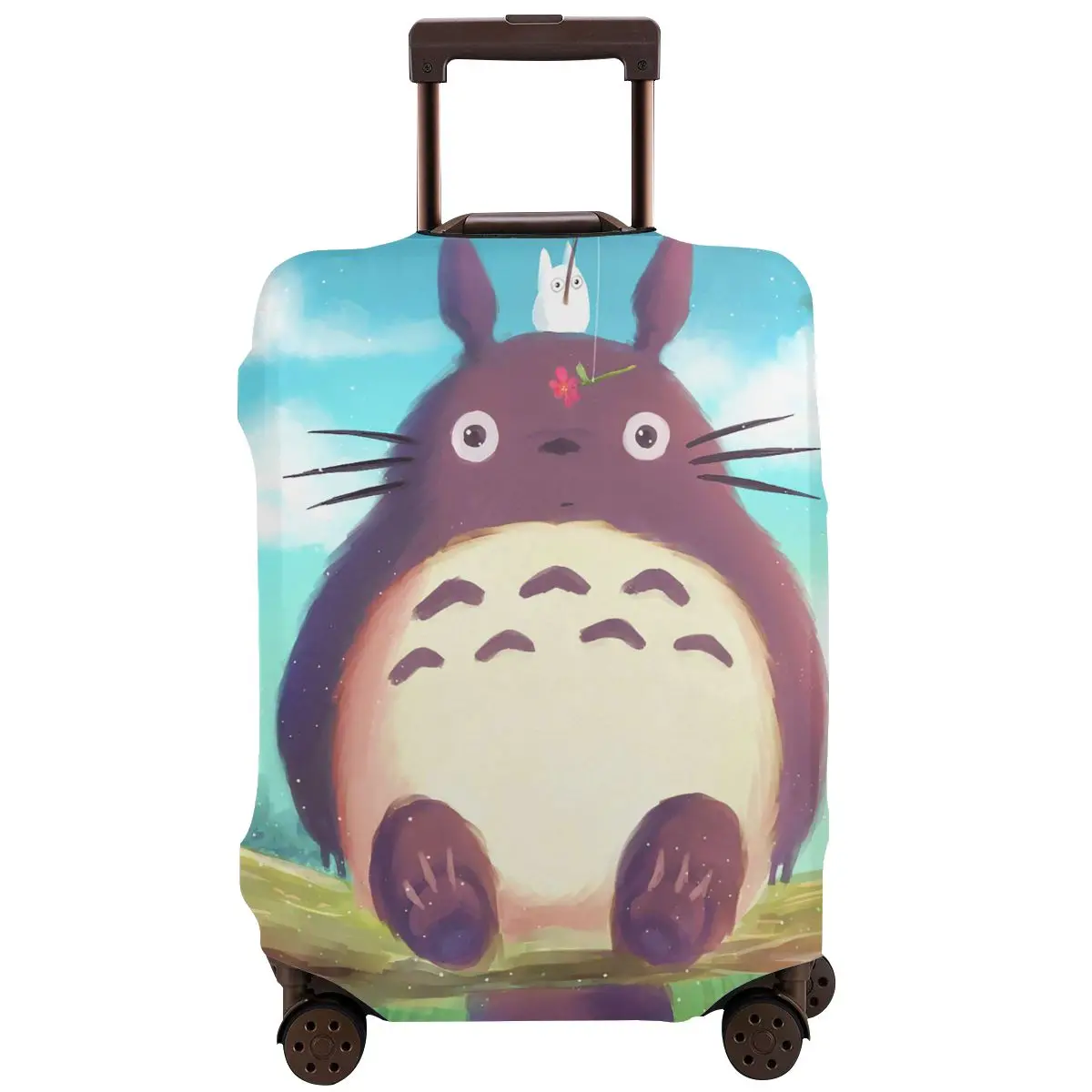 

My Neighbor Totoro Travel Suitcase Luggage Case Washable Luggage Protective Cover Elastic Anti-Scratch Cover Protector Baggage