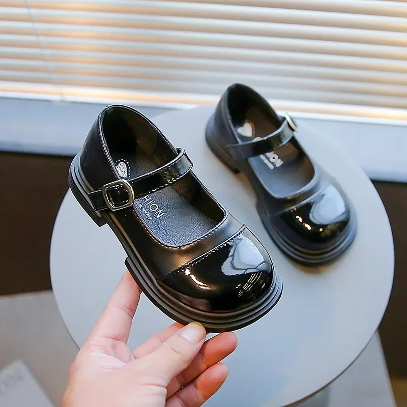 Туфли На Плоском Каблуке В Британском Стиле Для Девочек Лоферы Из Искусственной