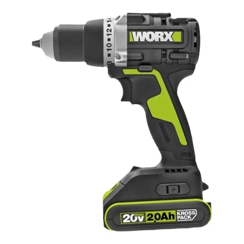 

2023 New 6 high-speed brushless lithium battery hand drill strong twisting DC variable speed electric screwdriver metal tin logo