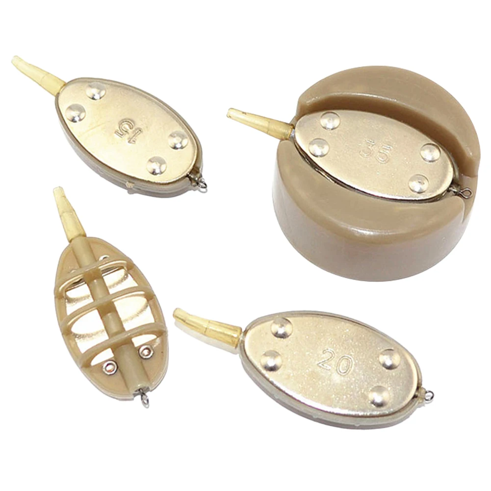 

4Pcs Method Carp Fishing Feeders Mould Set Fishing Bait Method Feeders Carp Fishing Fishing Bait Accessories
