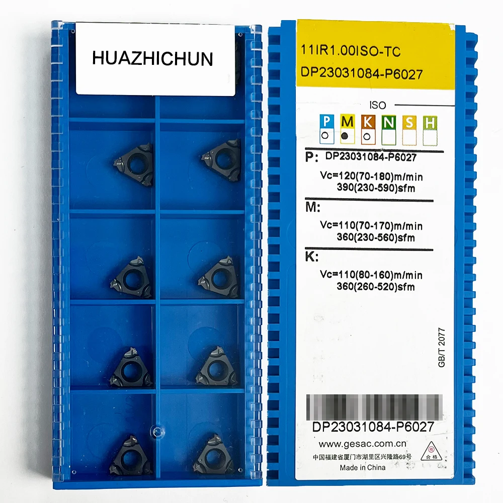 HUAZHICHUN 11IR1.00ISO-TC GM3225 Твердосплавные вставки Фреза Инструмент