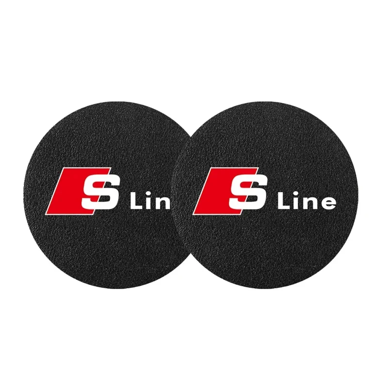

Для Audi Sline A3 A1 A4 A6 B8 A5 B7 C7 A7 A8 B9 B6 C6 Q2 Q3 Q5 Q7 Q8 TT S3 2 шт. Кожаная подушка для чашки с защитой от шума