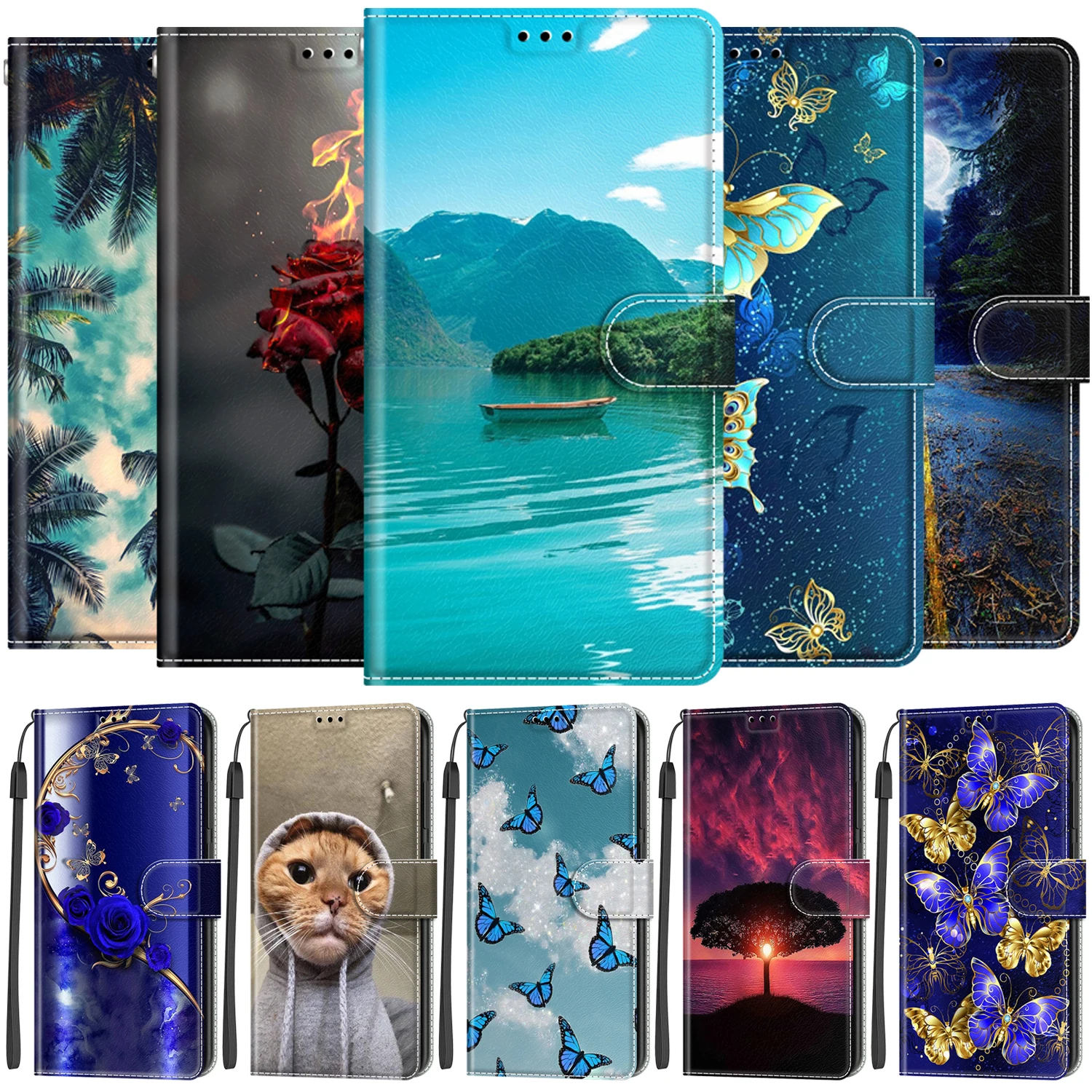 

Cute Leather Book Cover For Samsung Galaxy S21 S22 S23 Plus Ultra Cases Phone Case For Samsung Galaxy S21 S22 S23 FE Fundas Case