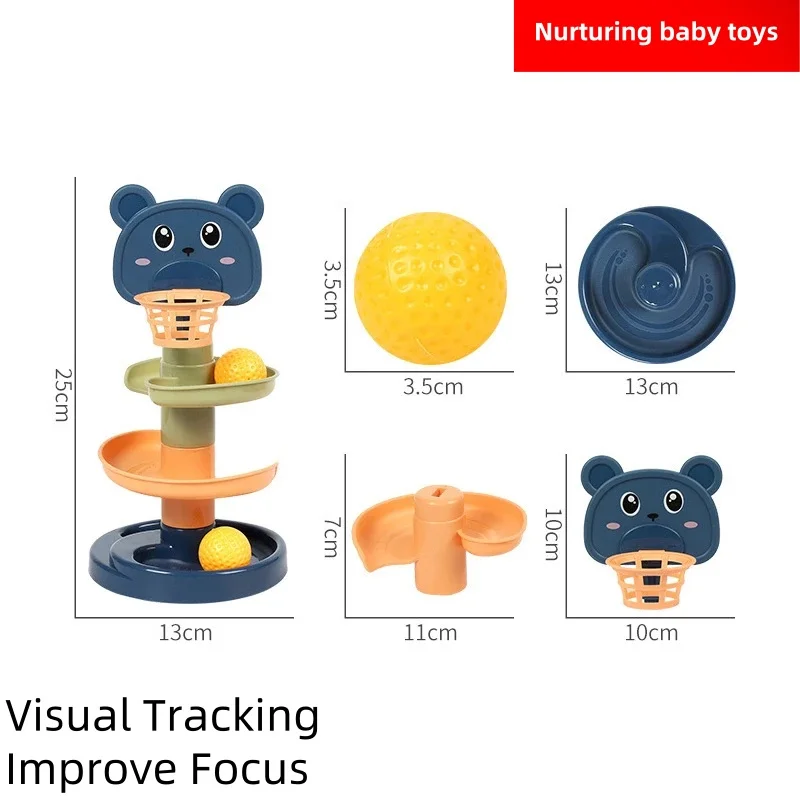 Новые детские игрушки Монтессори строительный трек роликовый шар шарик-слайдер