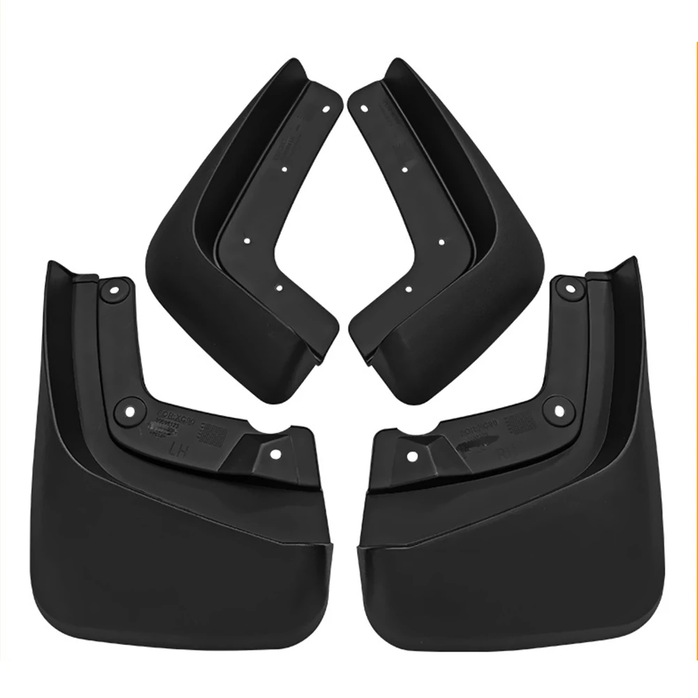 

Mud Flaps Fenders Black Burst Flash Front Rear Mudguards Parts Plastic Splash Guards Vehicle For Volvo XC90 05-14