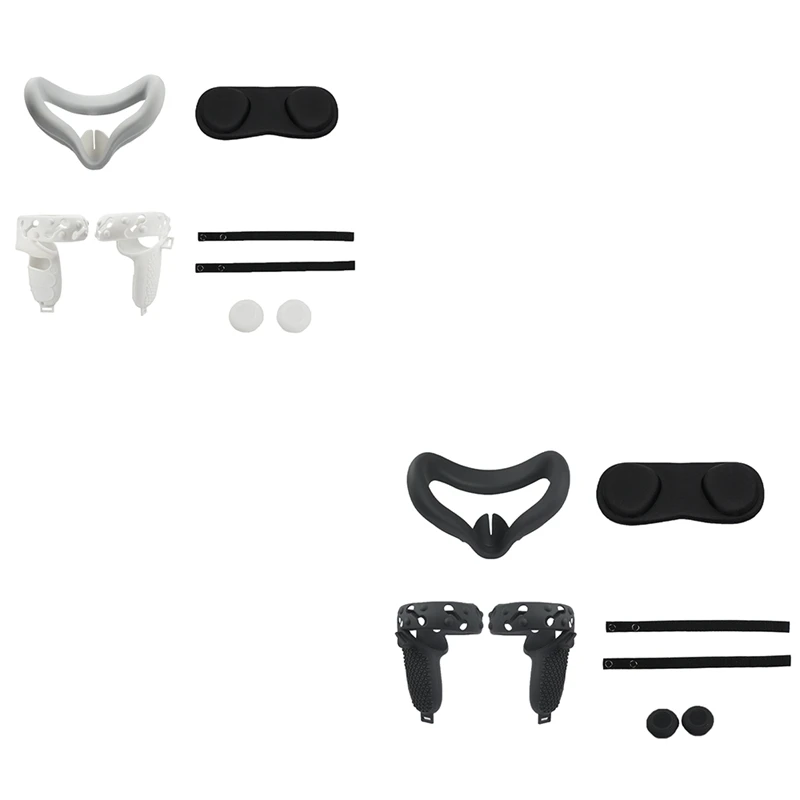 

Защитный чехол для Oculus Quest 2 силиконовая маска + крышка ручки + крышка для лица + набор шапок с дистанционным управлением