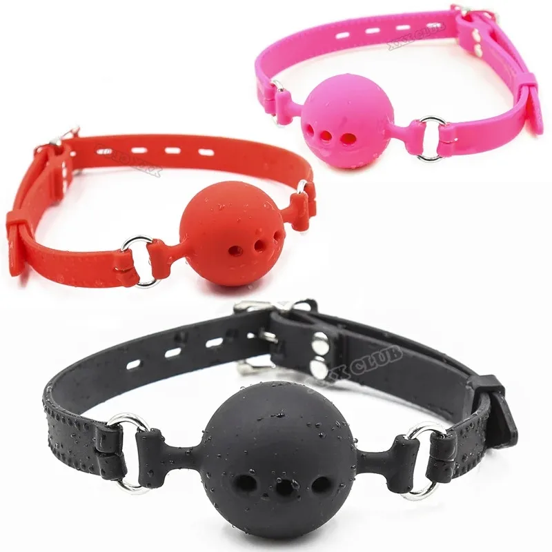 Силиконовый кляп с открытым ртом, 3 размера | AliExpress