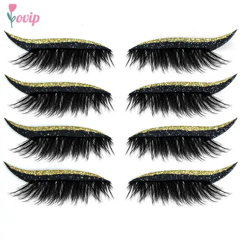 

8 шт. = 4 пары, водостойкие ресницы