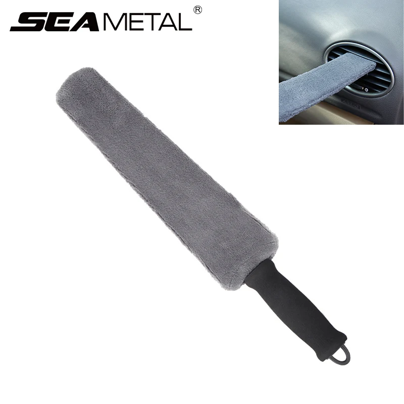 

Car Deep Cleaning Duster Wet/Dry Use for Air Outlet Tiny Gaps Cleaning Microfiber Brushes Air Vent Cleaner Car Wash Accessories