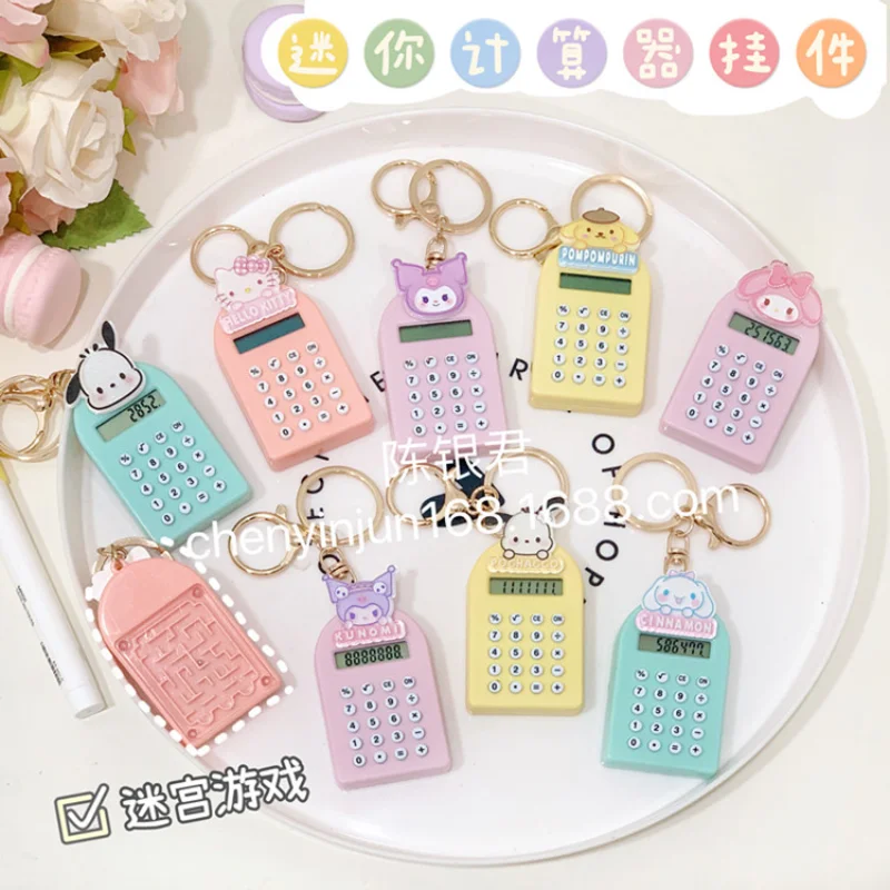 

Kawaii Sanrioed Anime Cartoon series mymelody Kuromi Cinnamoroll cute mini computer Toy knapsack pendant Small gift