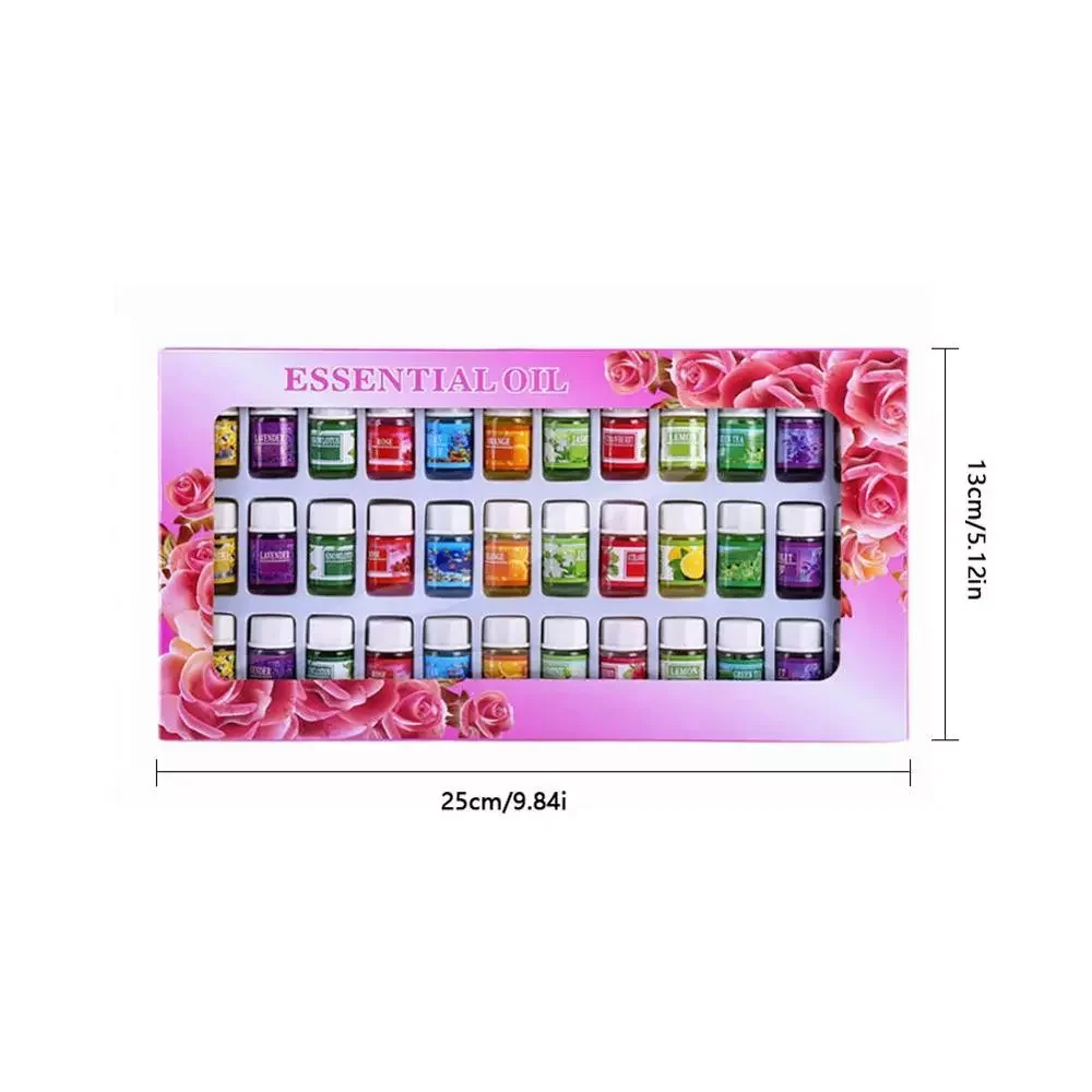 

36 Bottles/set Essential Oil For Diffuser Aromatherapy Oil Humidifier 12 Kind 3ML Fragrance Aromatherapy Oil Natural Spa Oil