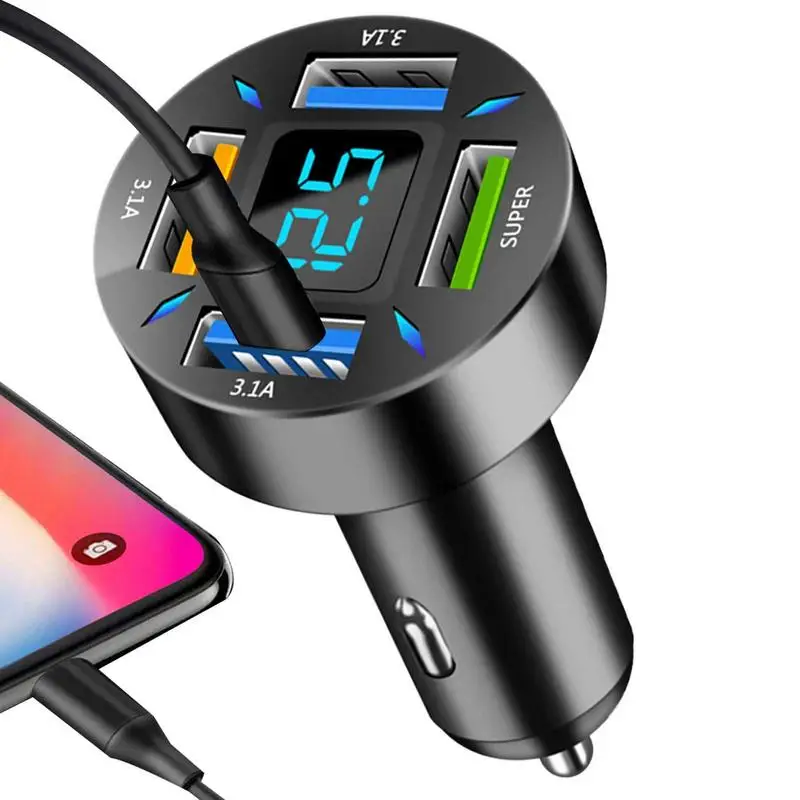 

USB-адаптер для автомобильного зарядного устройства с 4 USB-портами