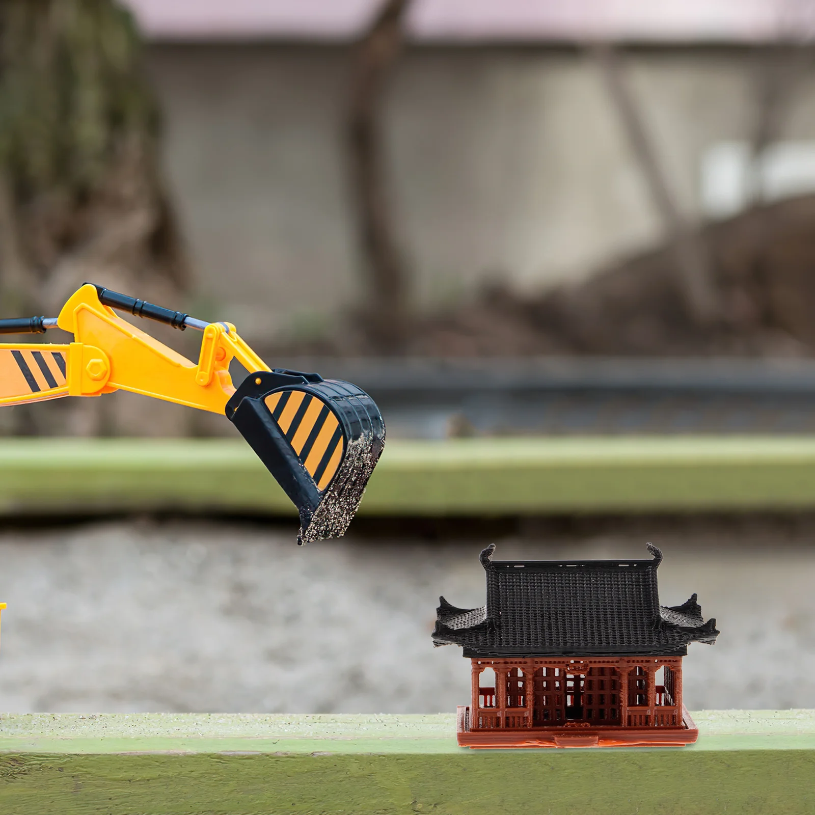 Украшения павильона мини-аквариум пейзаж китайский стиль миниатюрная японская