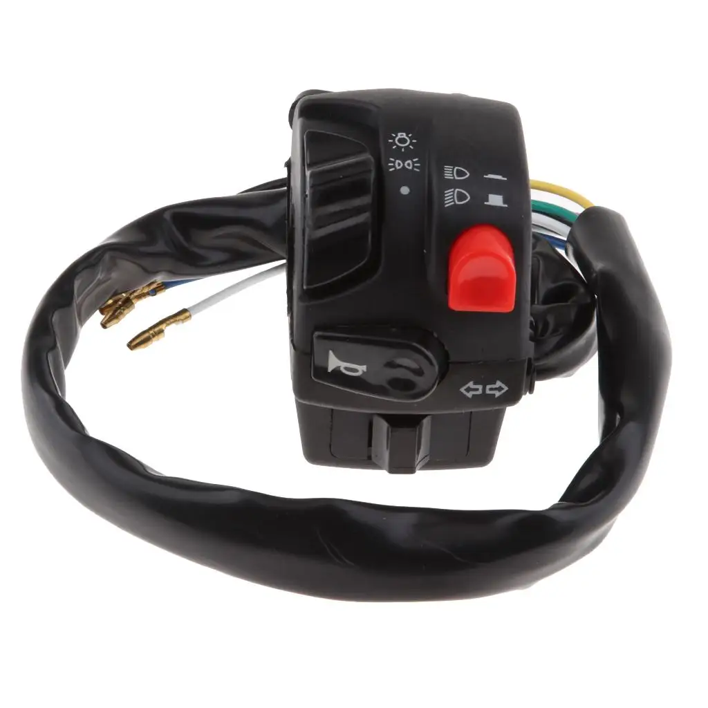 

Motorcycle On/Off Button Switch Ignition Engine Stop Horn for Honda Bike -