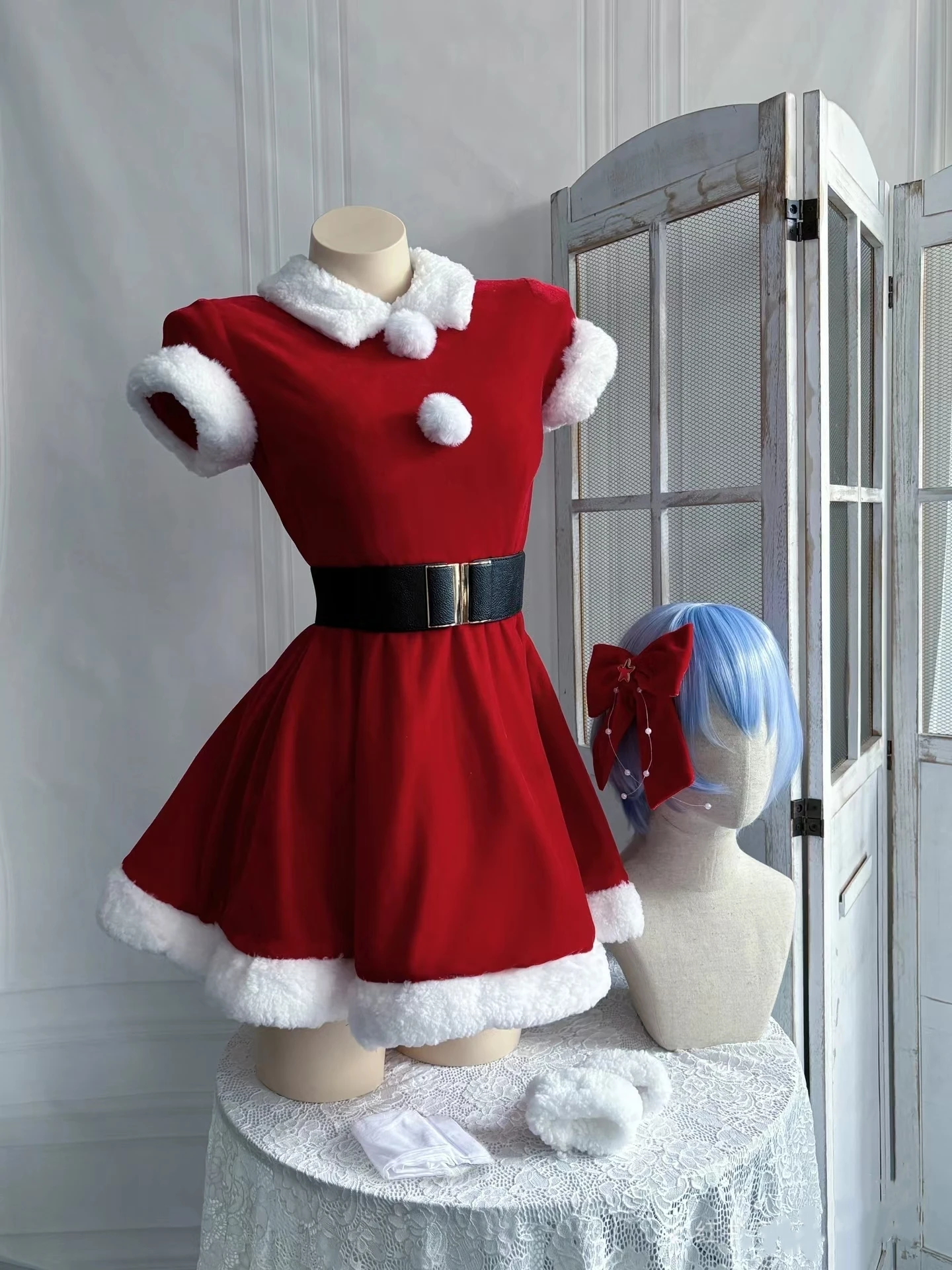 EVA Ayanami Rei Asuka Langley Soryu Рождественское красное платье Косплей Костюм Женская