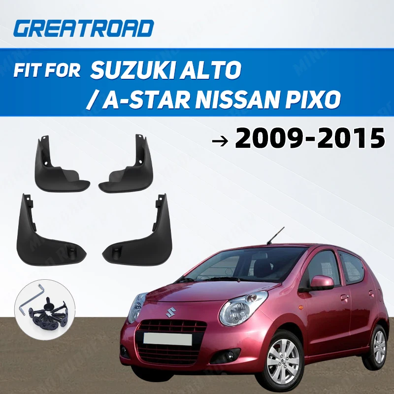 

Автомобильные брызговики для Suzuki Alto/A-Star Nissan Pixo 2009-2015, брызговики, брызговики, брызговики 2010 2011 2012 2013 2014