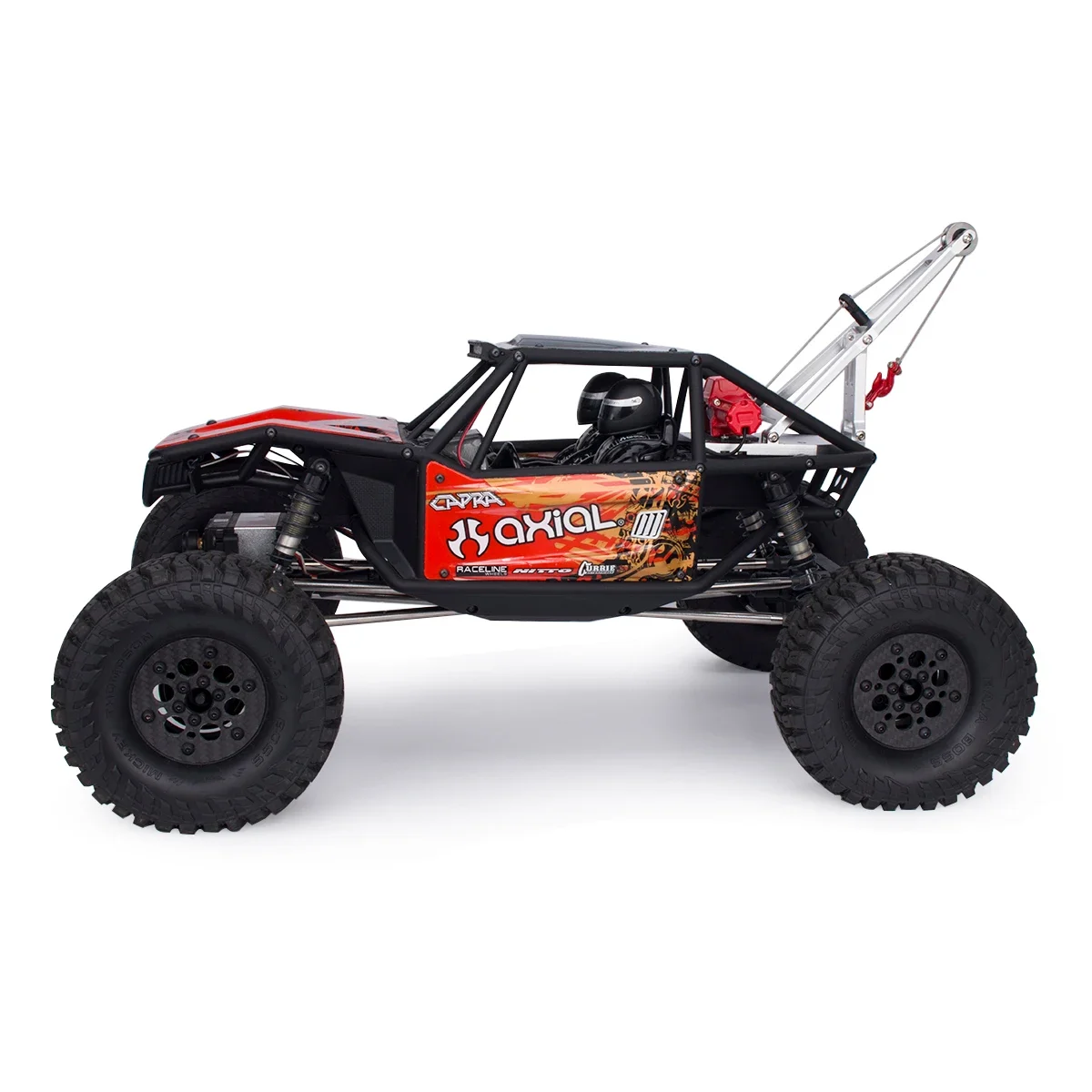 Aluminum Wciągarka Ratownicza/Tow Truck Crane Arm Wrecker Kit for 1/10 RC Crawler Car Axial CAPRA 1.9UTB Trail Buggy Simulation