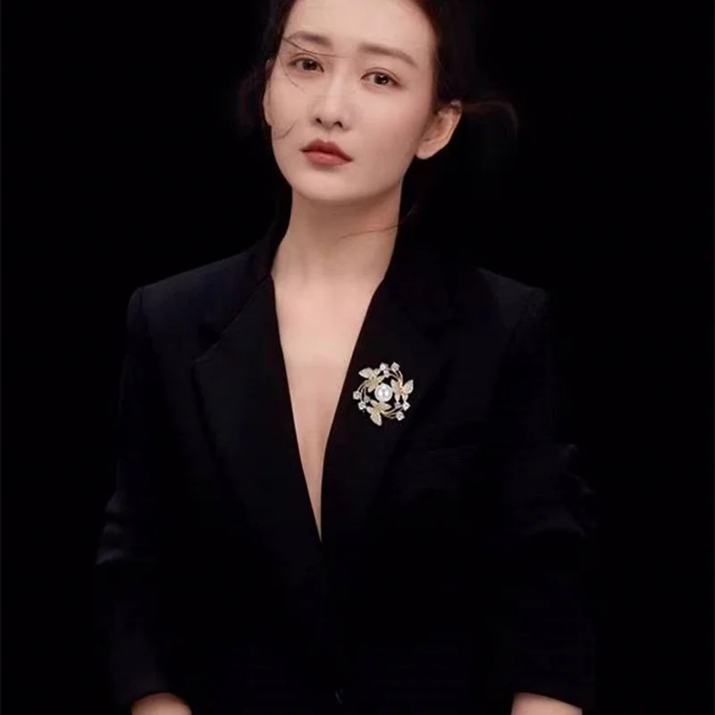 Темпераментная брошь в форме венка бабочки модные ювелирные изделия булавка для