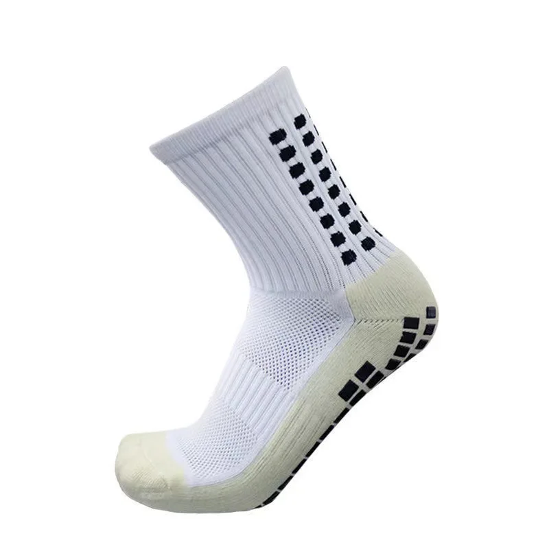 1Pair High Quality New Football Socks Men and Women Sports Socks Non-slip Silicone Bottom Soccer Basketball Grip Socks