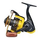 Катушка спиннинга SHIMANO DAIWA, полностью металлическая, для морской рыбалки, максимальная нагрузка 15 кг, ручка из нержавеющей стали, (подарки)