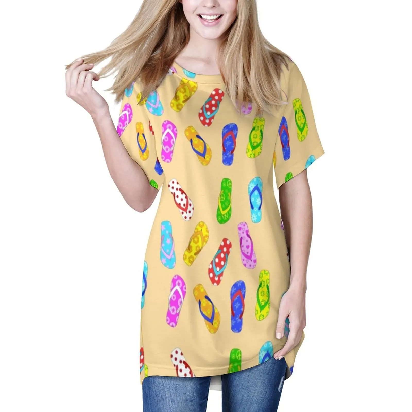 

Футболки для отпуска с рисунком в стиле поп-арт, женская футболка с коротким рукавом, футболка в стиле Харадзюку, Свободный Топ с рисунком