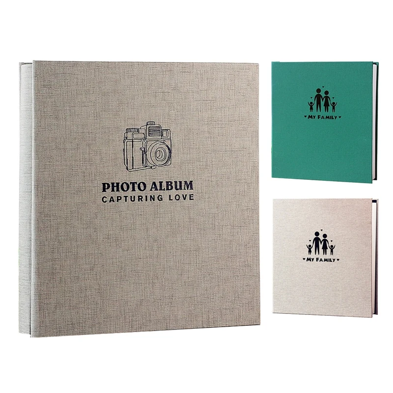 

Family Photo Book Pictures 6 Inches Leather Interstitial Photo Album DIY Scrapbook Wedding Birthday Memory Book