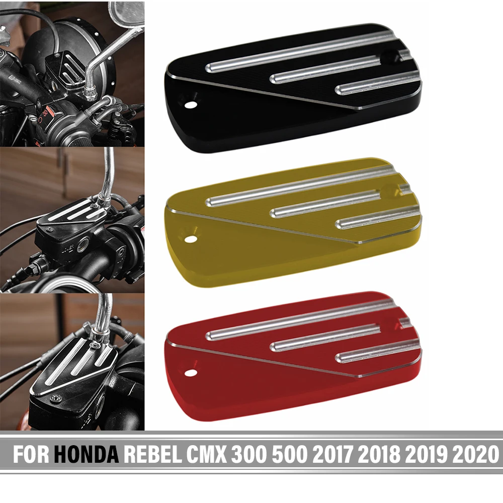 

For Honda Rebel CMX 300 500 CMX500 2017 2018 2019 2020 Red Motorcycle Front Brake Cylinder Clutch Pump Fluid Reservoir Cover Cap