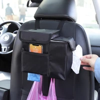 car multifunctional trash can tissue box car trunk hanging foldable armrest box waterproof bucket car storage bag new