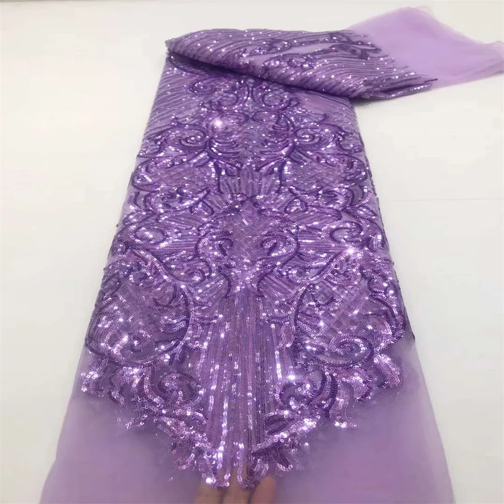 Ярды роскошная африканская кружевная ткань с блестками для жениха 2024