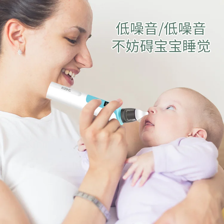 New Rechargeable Baby Nose Cleaner Silicone Adjustable Suction Electric Child Nasal Aspirator Health Safety Convenient Low Noise