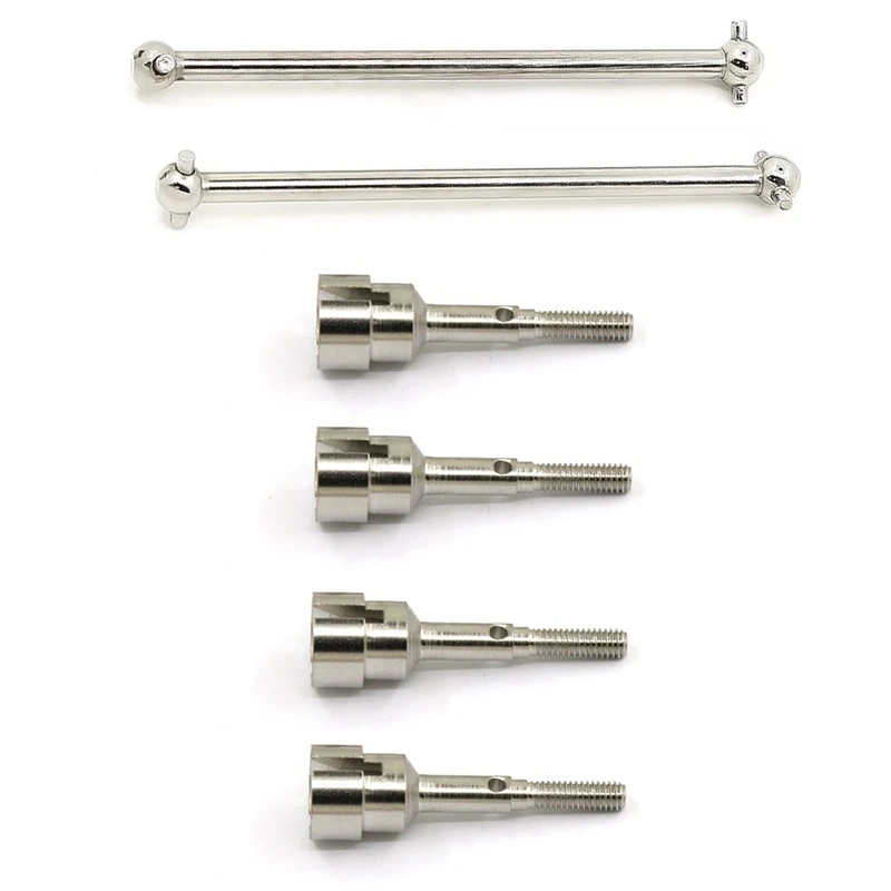 

2Pcs Metal Dog Bone Drive Shaft With 4Pcs Metal Drive Shaft Cup Wheel Axle