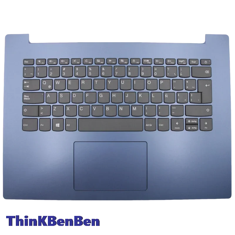 Фото Клавиатура LAS Latin Spanish Blue, верхняя часть корпуса с подставкой для рук, для Lenovo Ideapad 330 14 14AST 14IKB 14IGM 5CB0R13826 №1