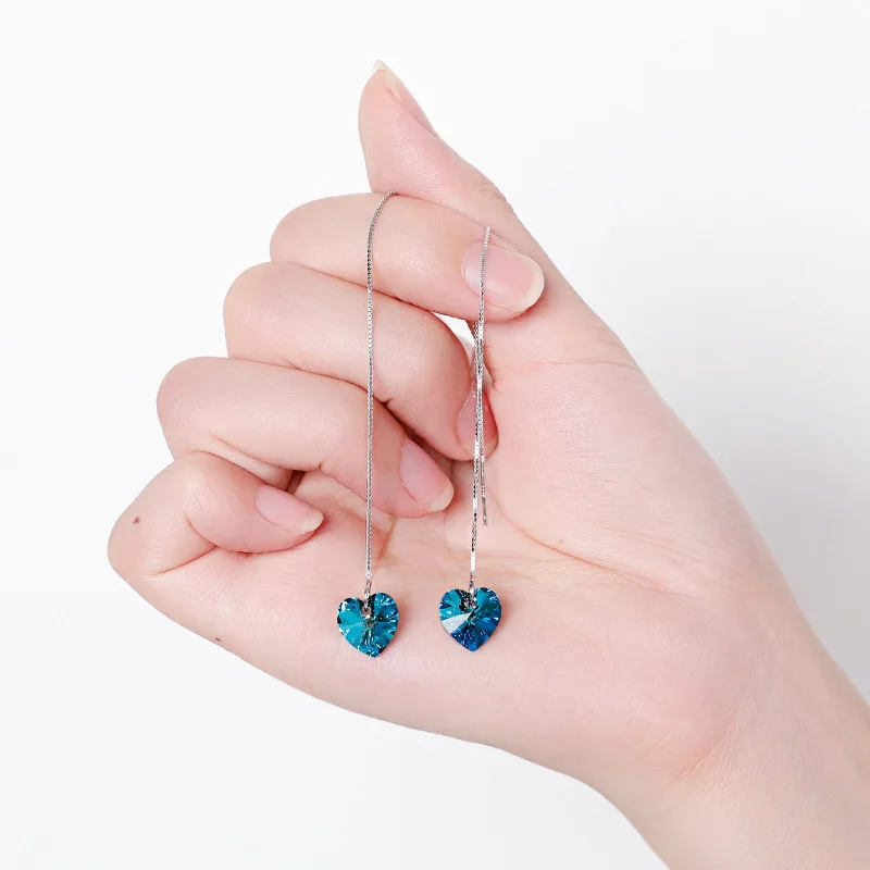 Реальный стиль 925 длинная цепочка пирсинг оригинальная модель из Австрия для