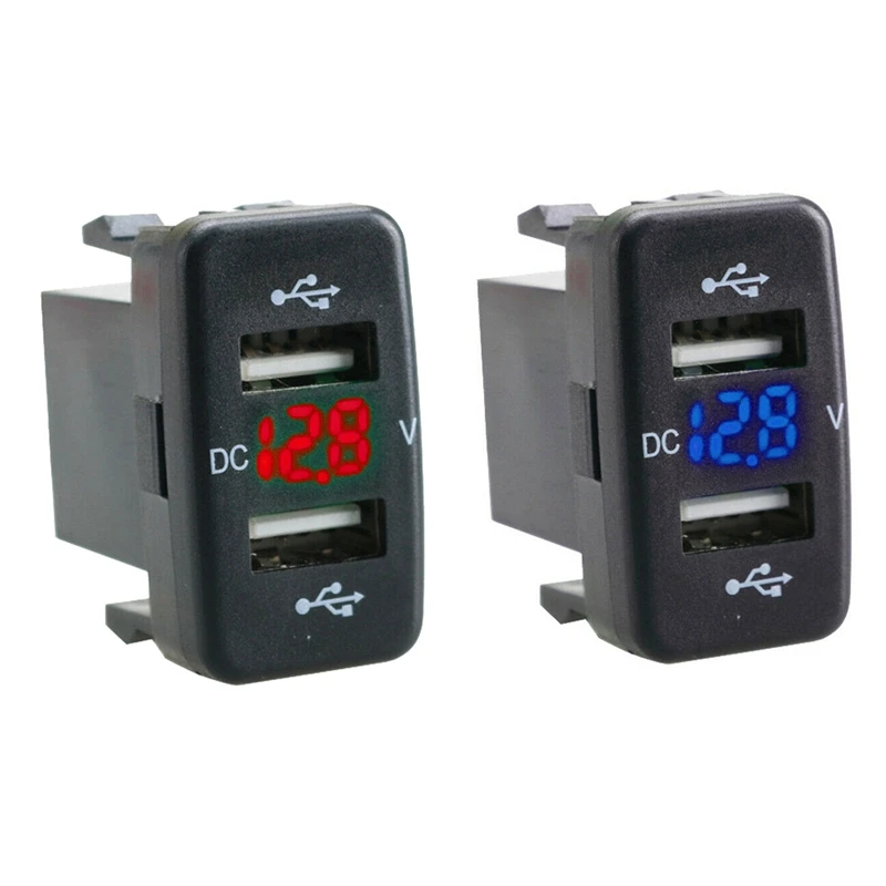 

2 шт., автомобильное зарядное устройство с двумя Usb-портами