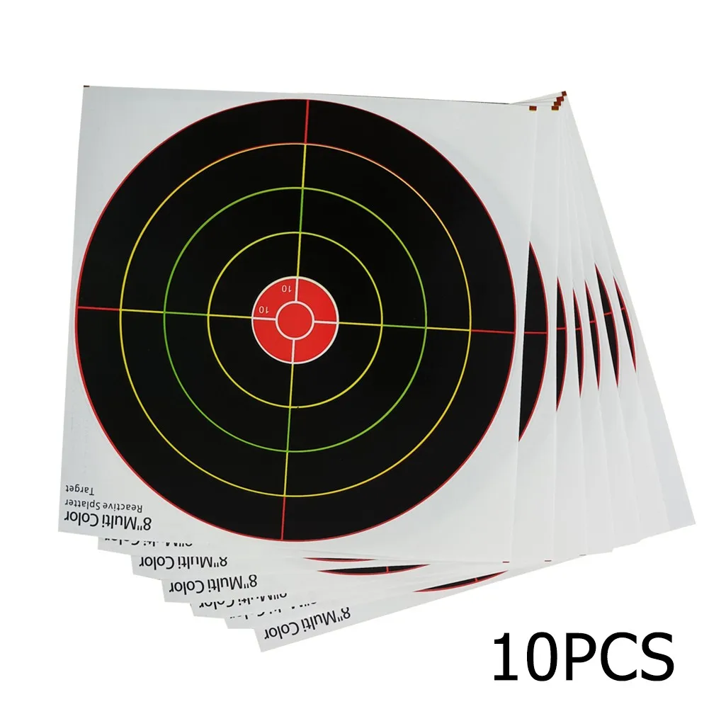 Фото - 10pcs Shooting Target Adhesive Shoot Targets Splatter Reactive Stickers Target Papers For Archery Bow Hunting Shooting Training 250pcs roll splatter burst targets self adhesive splatter target stickers hunting shooting round sticker targets accessories