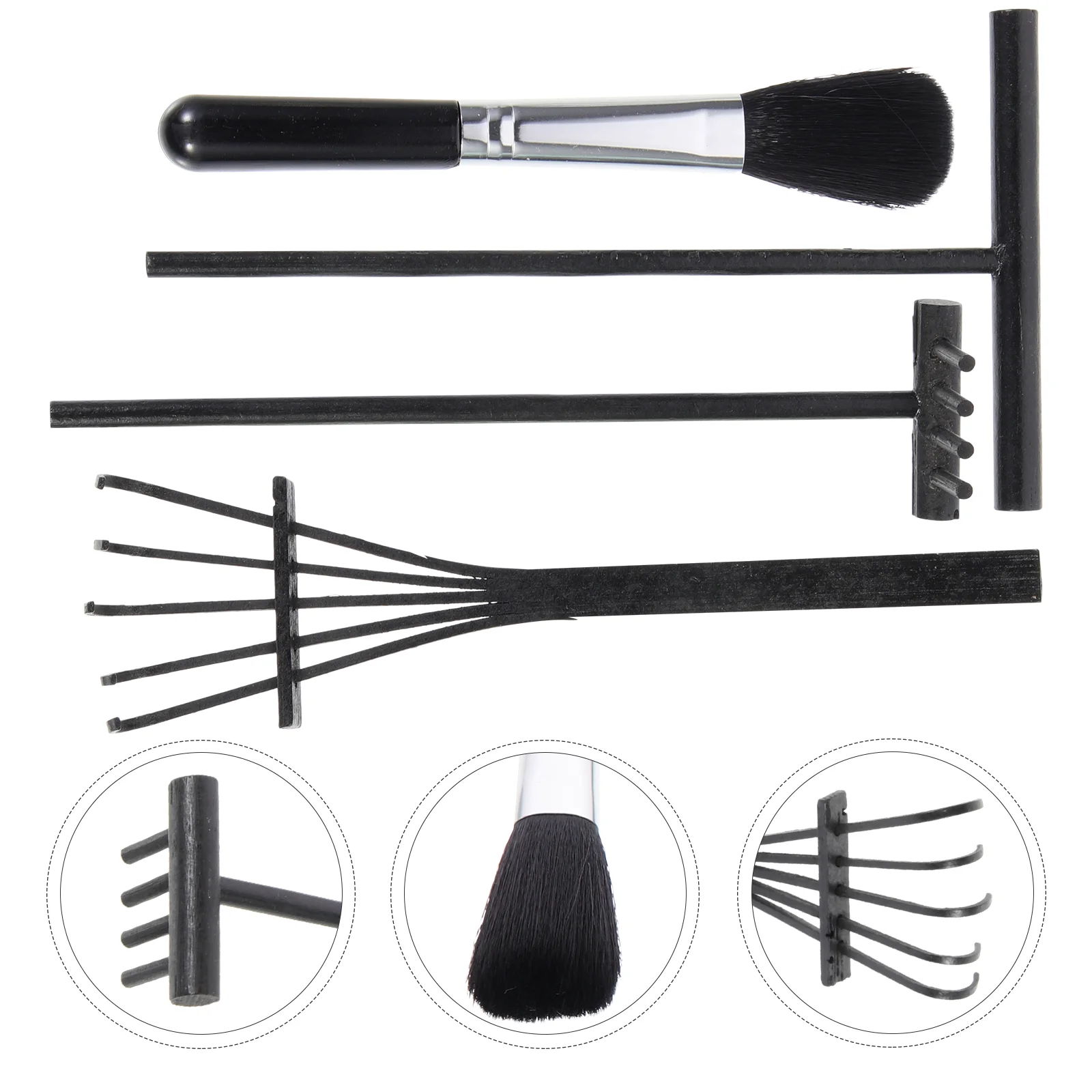 

Garden Zen Rakes Rake Sand Miniature Table Meditation Mini Toolssmall Desktop Sandboxdesk Rakesg Kit Decormicro Tray Tabletop