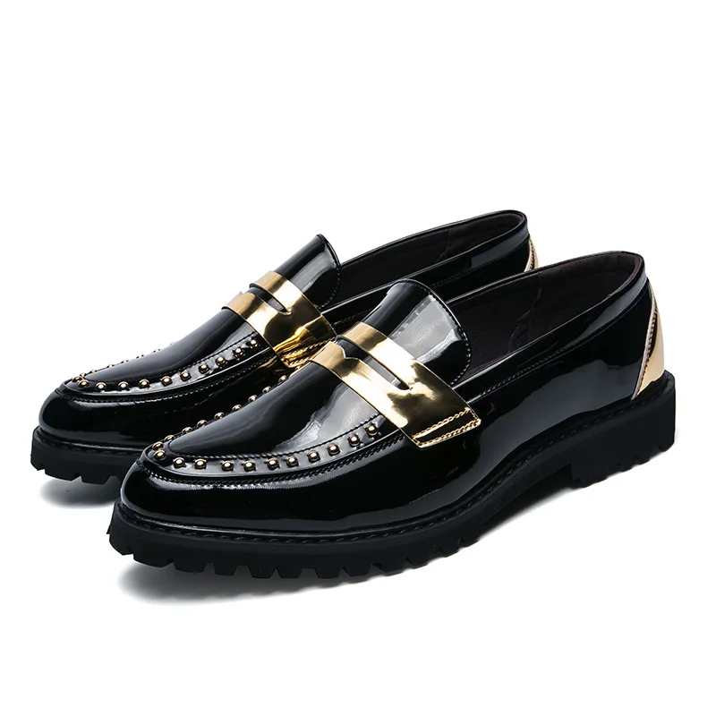 Fashion outdoor Leather Casual Loafers Men Comfortable men Shoes Man Leather working Business Slip-On dressing Shoes men images - 6