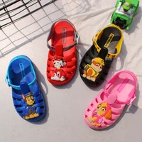 paw patrol 2022 summer new childrens shoes breathable boys girls sandals soft sole anime action figure chase skye beach shoes
