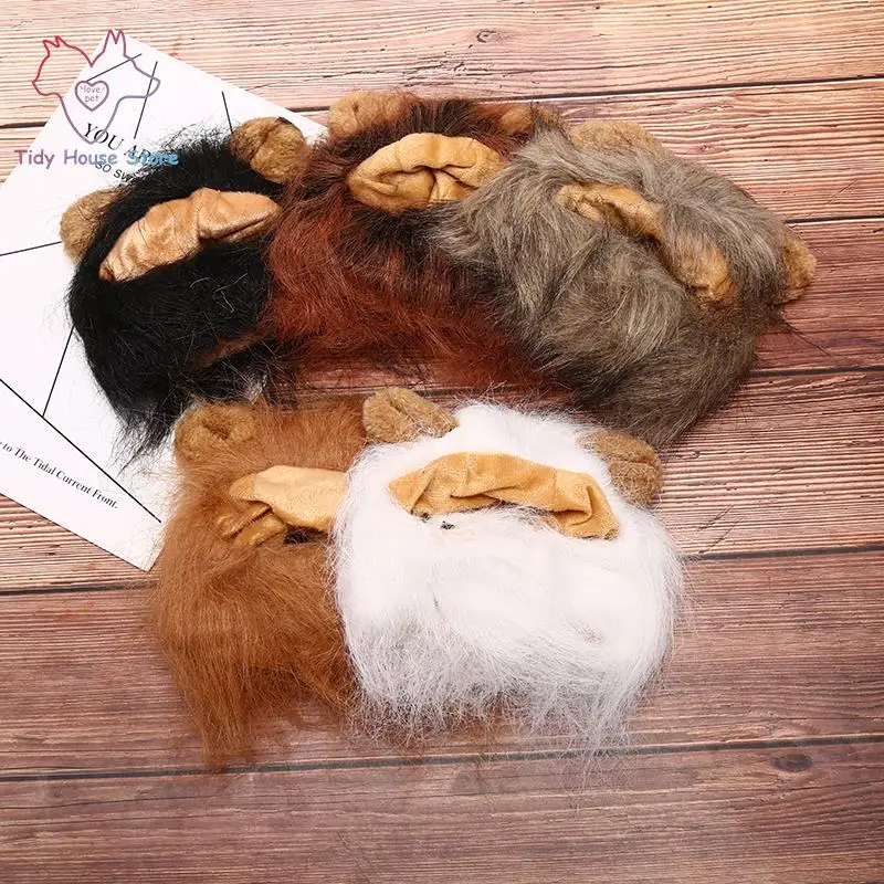 

Creative Cute Pet Costume Lion Mane Wig Hat for Dog Cat Funny Dress Up Chrismas