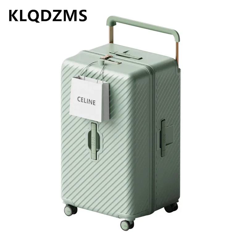 Новый чемодан KLQDZMS 26 дюймов 28 Дюймов 30 вместительная тележка чехол 22 дюйма 24