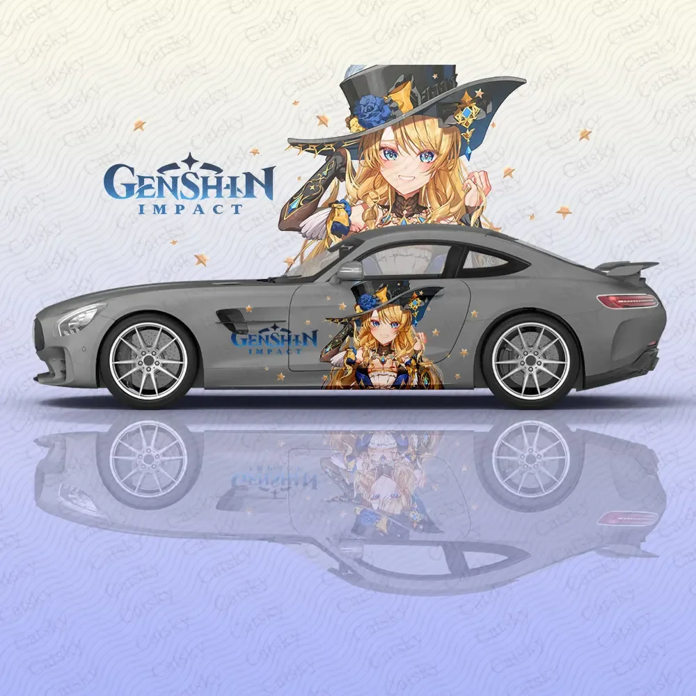 Navia аниме девушка автомобильная наклейка цветок виниловые наклейки для